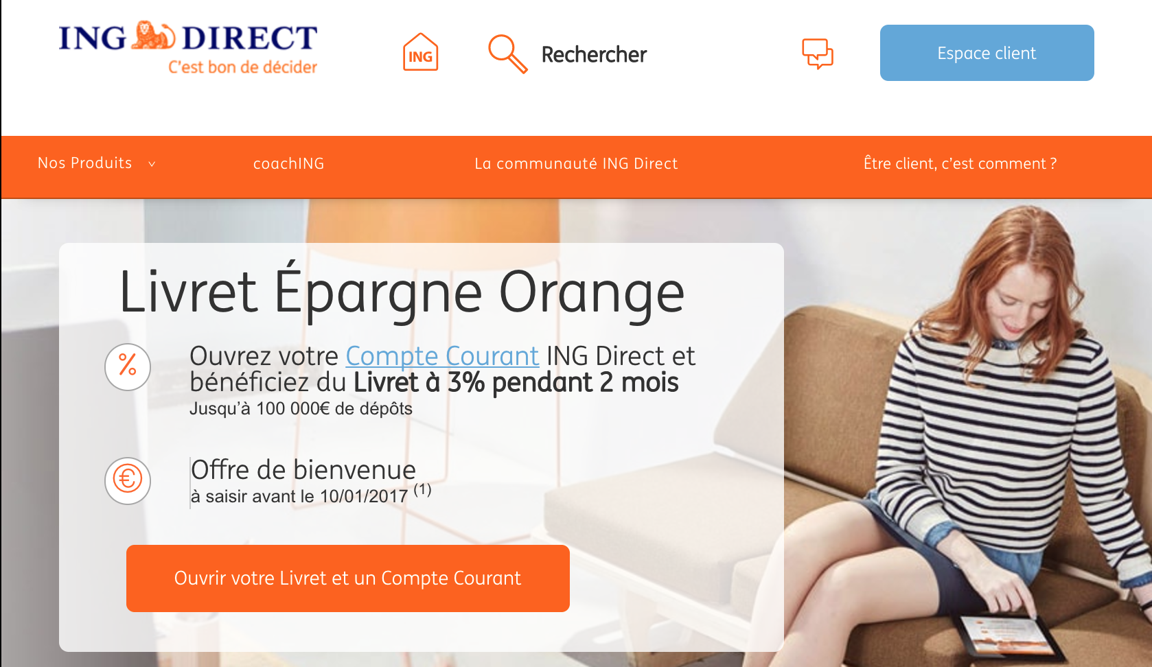 Livret Epargne Orange ING Direct