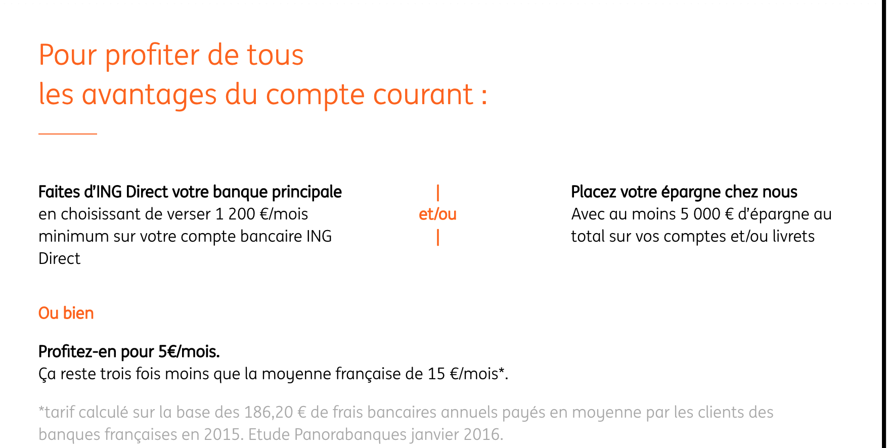 compte Courant ING Direct